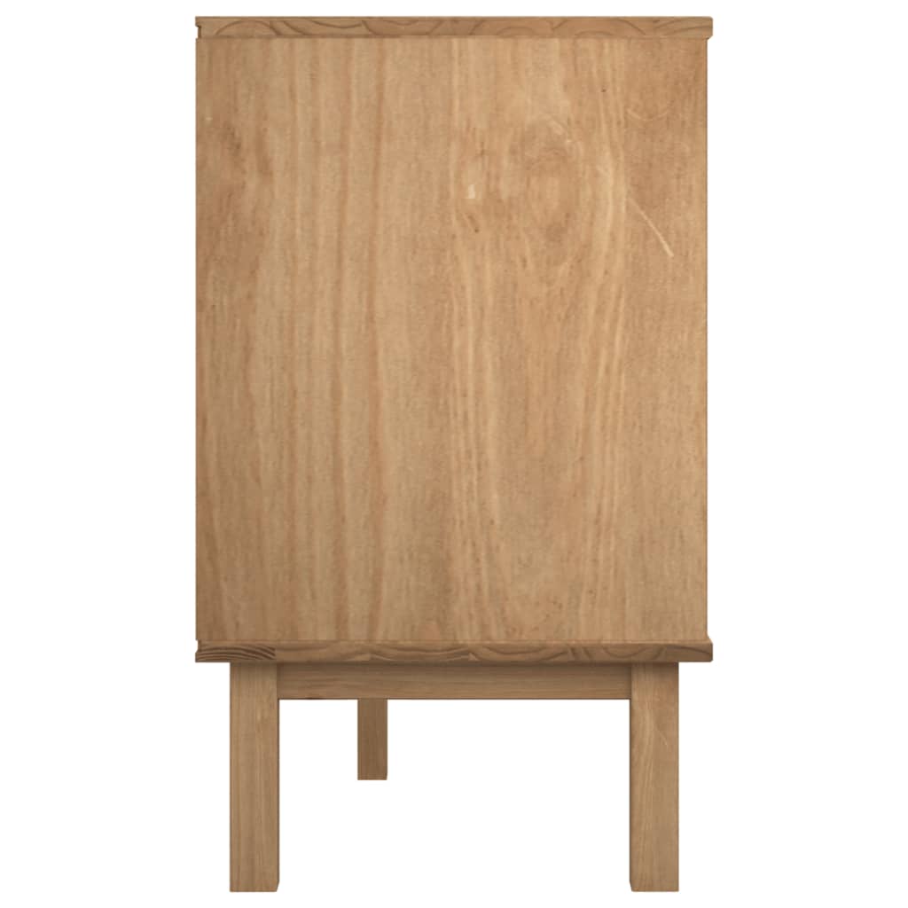 Drawer Cabinet OTTA Brown&White Solid Wood Pine - 111×43×73.5cm
