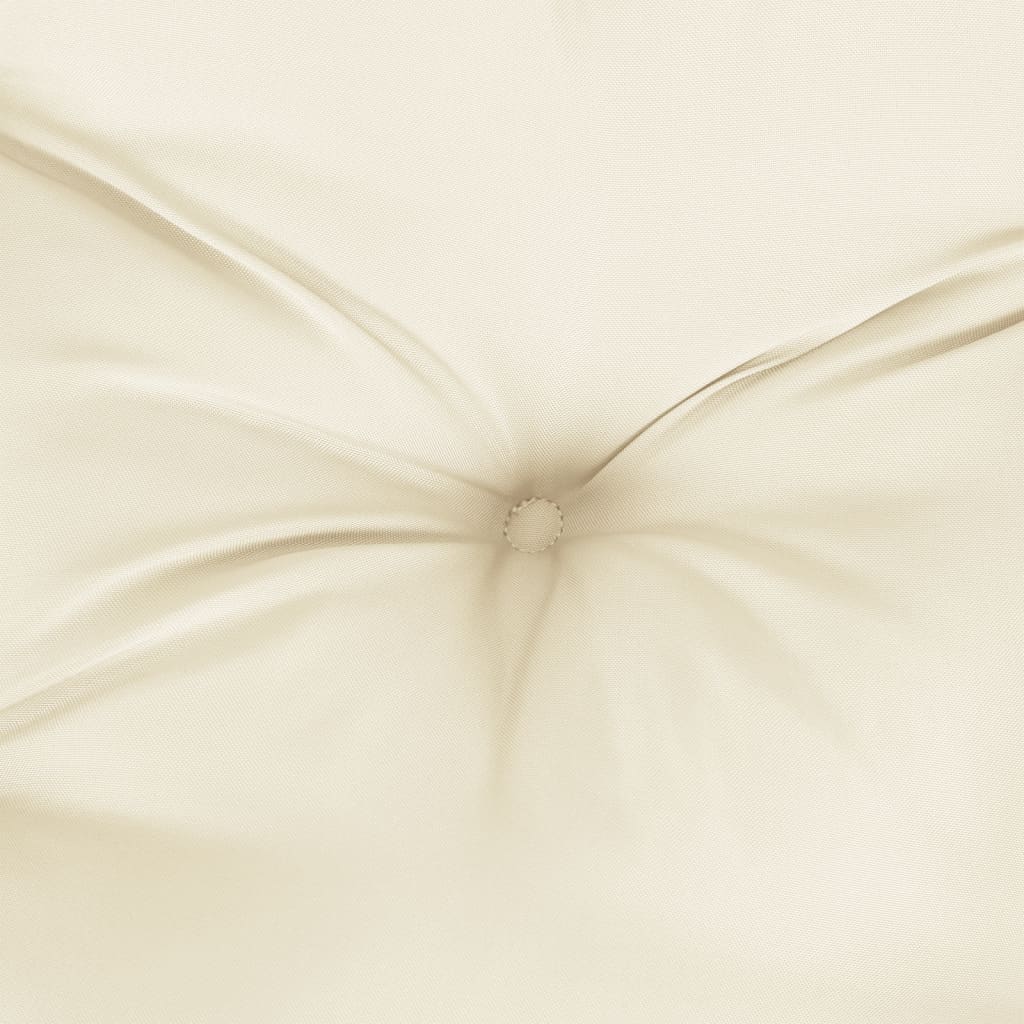 Cream Oxford Fabric Garden Bench Cushion