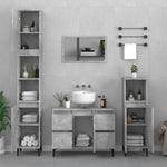 Crafted Vanity Storage Engineered Wood Cabinet Black