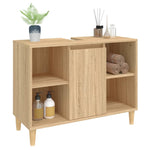 Crafted Vanity Storage Engineered Wood Cabinet White