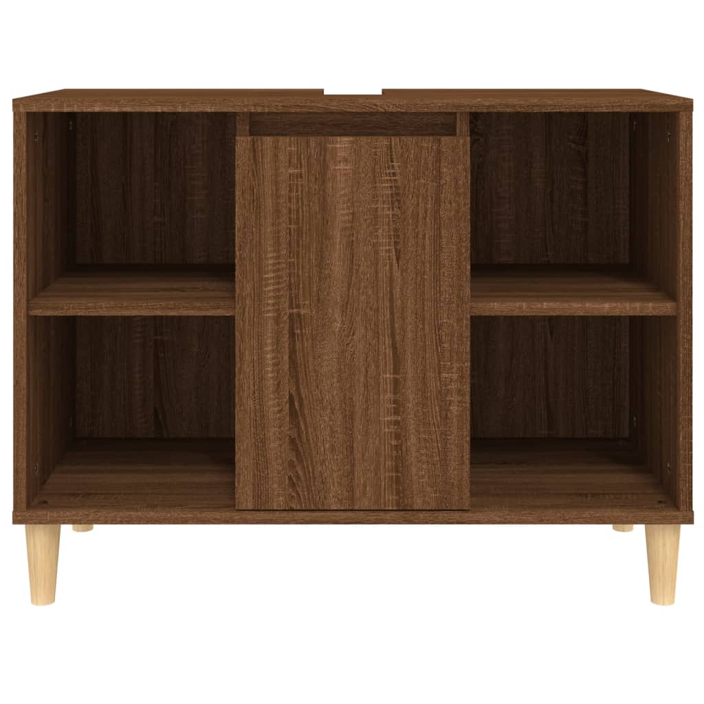Crafted Vanity Storage Engineered Wood Cabinet White