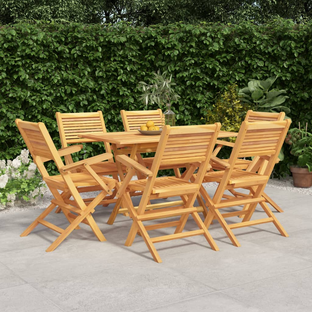 Teak Panorama 7Piece Garden Dining Set Melbourne Home & Living