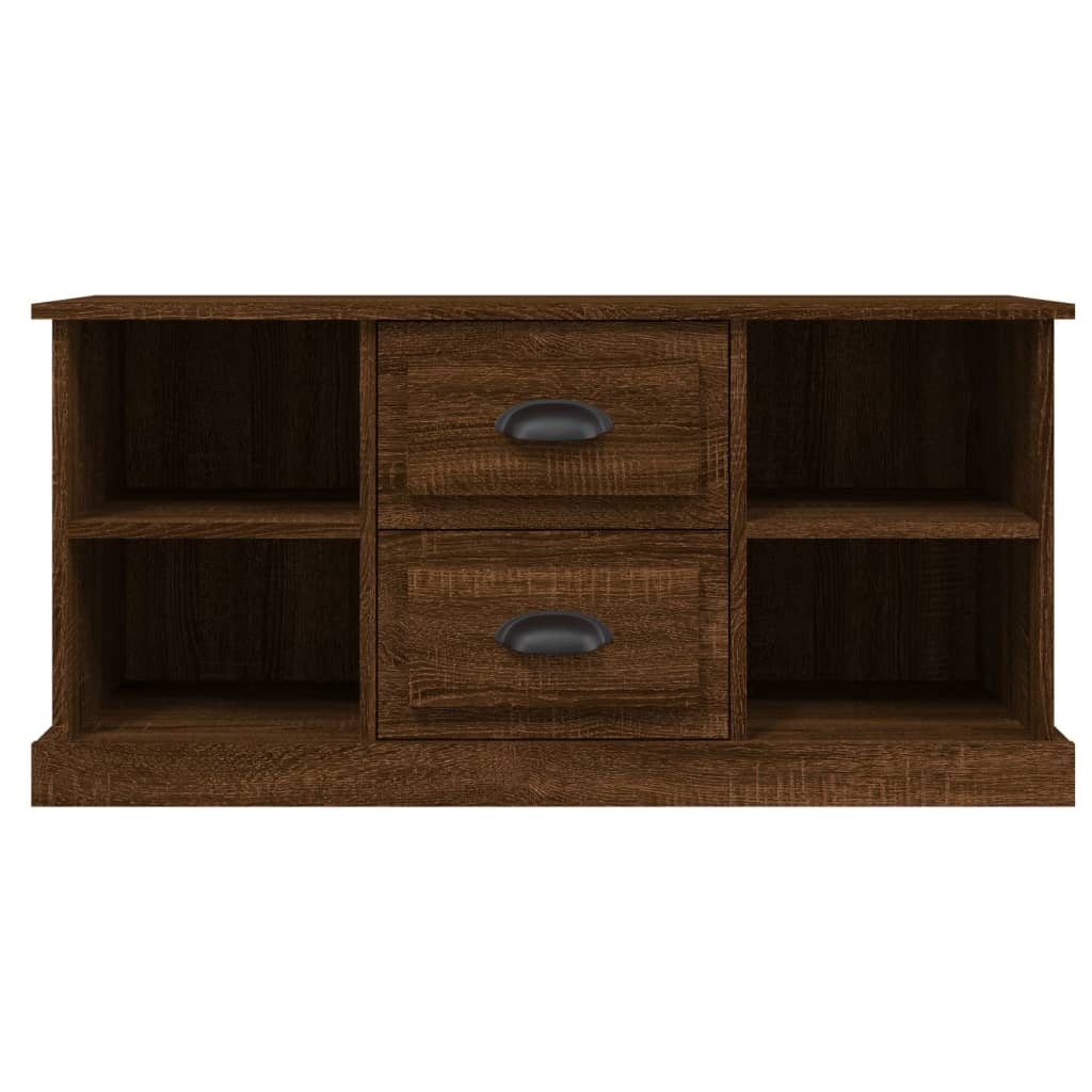 Elegantly Minimalist White Engineered Wood TV Cabinet