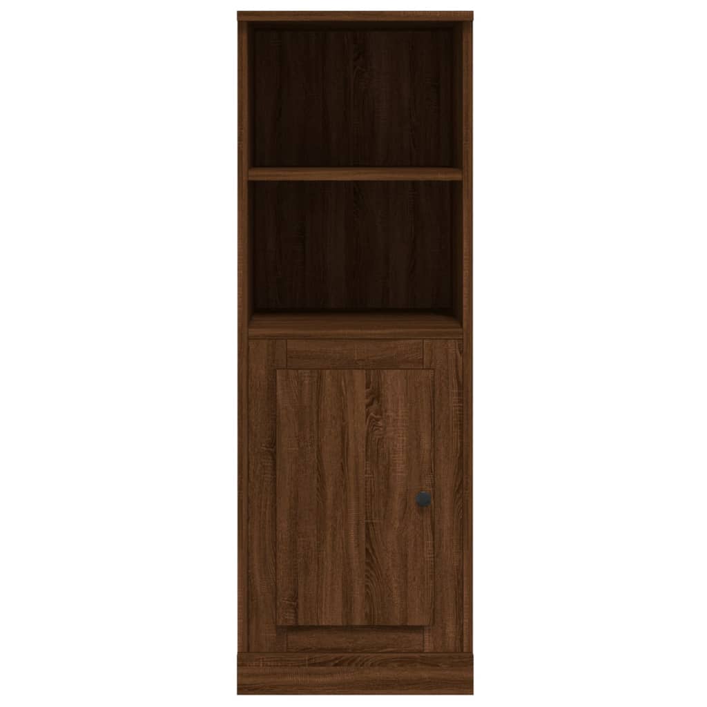 Modern White Highboard in Engineered Wood