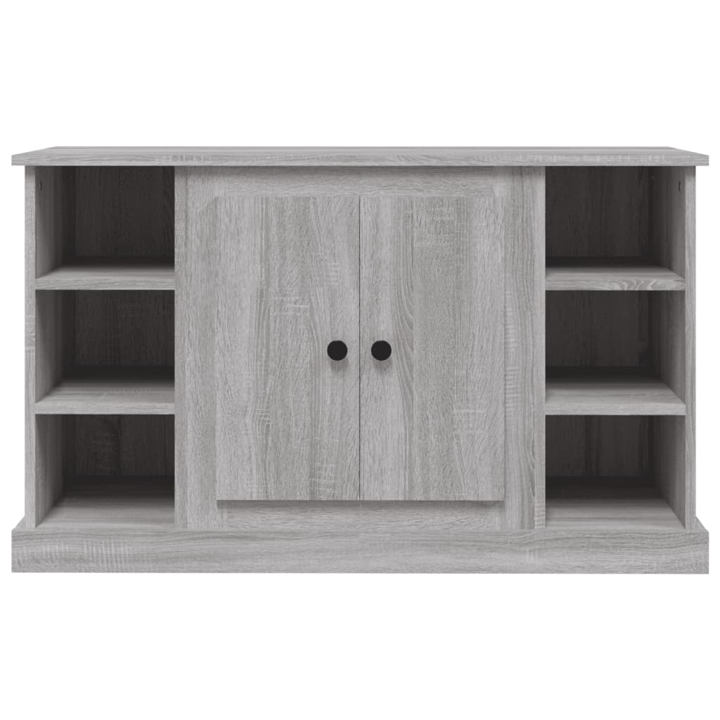 Elegant White Engineered Wood Sideboard - 100×35.5×60cm