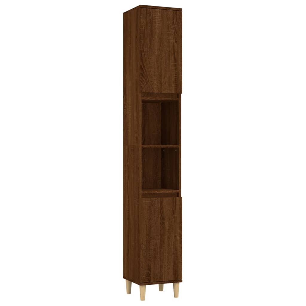 White Bathroom Engineered Wood 3-Piece Furniture Elegance