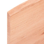 Light Brown-Treated Solid Wood Bathroom Countertop