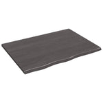 Light Brown-Treated Solid Wood Bathroom Countertop
