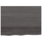 Light Brown-Treated Solid Wood Bathroom Countertop