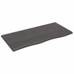 Light Brown-Treated Solid Wood Bathroom Countertop