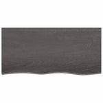 Light Brown-Treated Solid Wood Bathroom Countertop