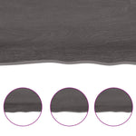 Light Brown-Treated Solid Wood Bathroom Countertop