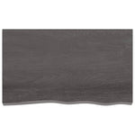 Light Brown-Treated Solid Wood Bathroom Countertop