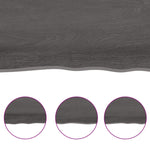 Light Brown-Treated Solid Wood Bathroom Countertop