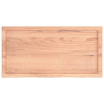 Natural Radiance Oak-Inspired Light Brown Treated Solid Wood Table Top