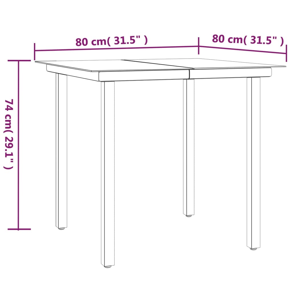 Stylish 3 Piece Garden Dining Set Daily Living Essential Patio Relax