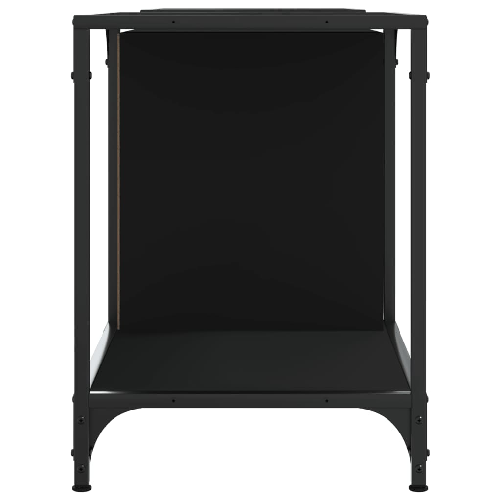 TV Cabinet Black Engineered Wood - 37×50cm