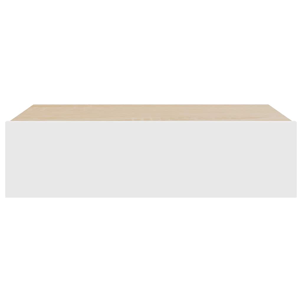 TV Cabinet with LED Lights White - 60×35×15.5cm