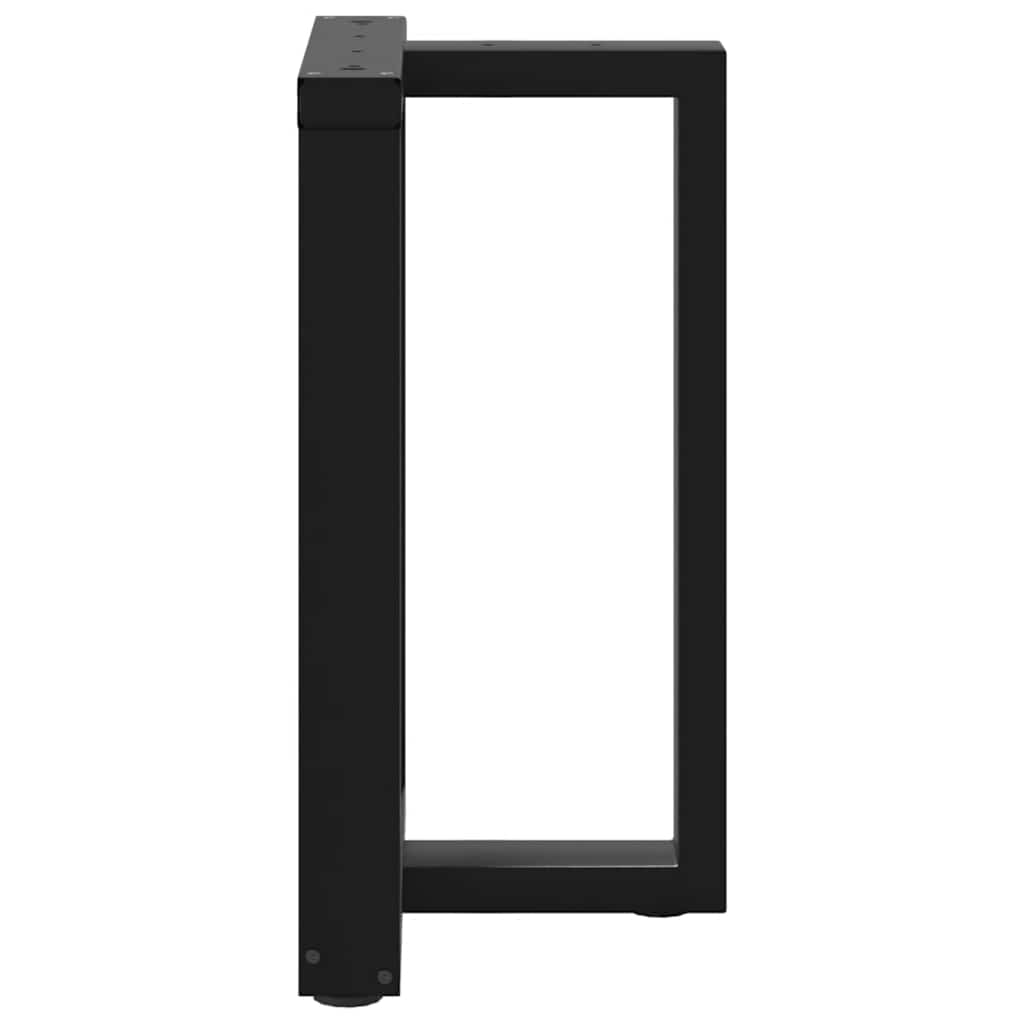 Dining Table Legs T-Shaped 2 pcs Black Steel