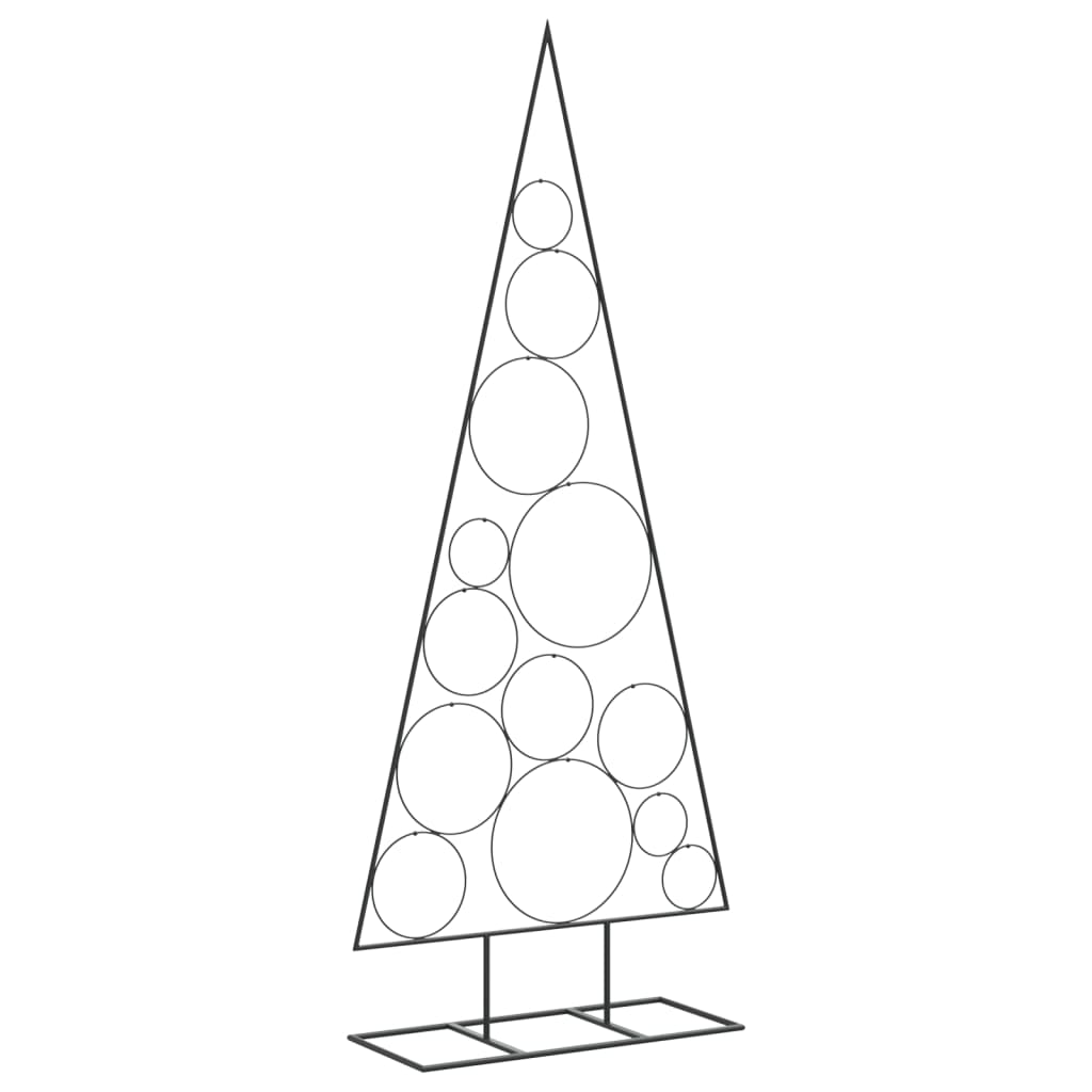 Metal Christmas Tree for Decoration in Black 150 cm