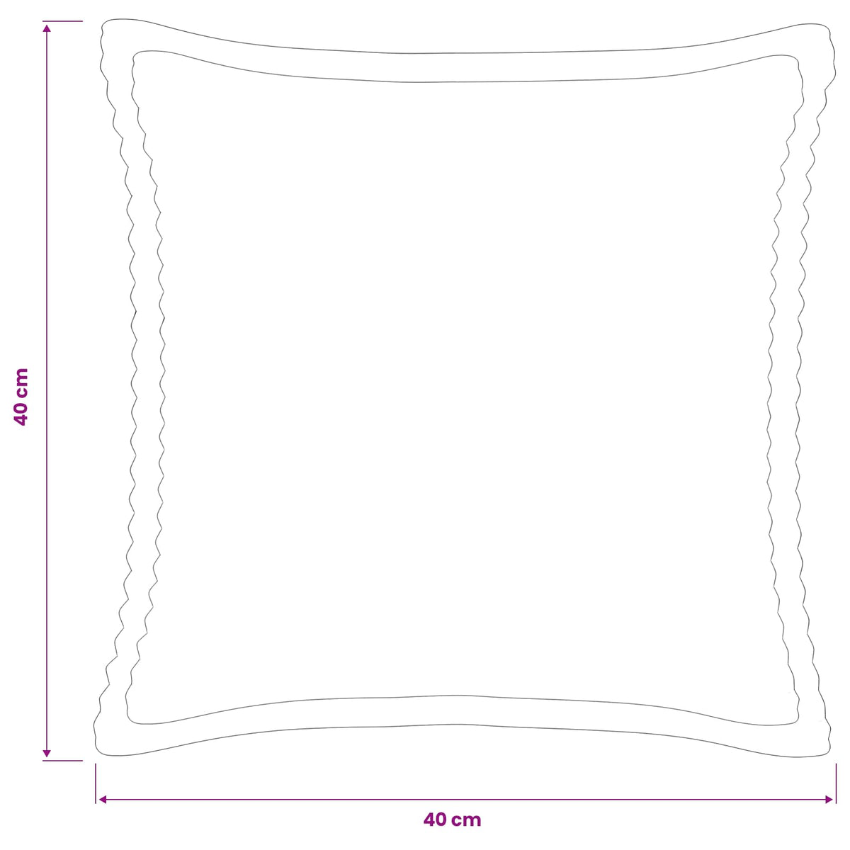 Cushion Cover Cream Corduroy 40x40cm
