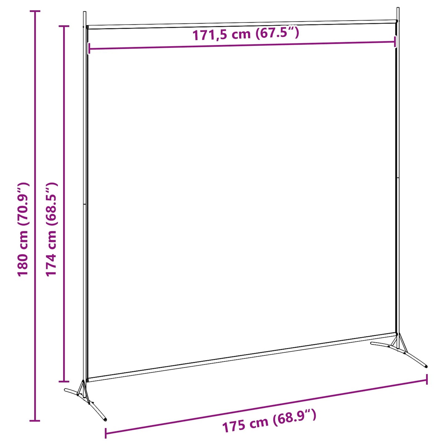 Fabric Room Divider Single Panel Beige | HomeAndLiving