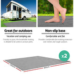 3M X 2.5M Caravan Camping Floor Matting Mesh (2Pcs)