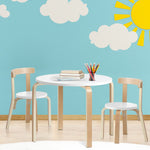 3Pcs Kids Table And Chairs Set Activity Toy Play Desk