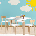 5Pcs Kids Table And Chairs Set Activity Toy Play Desk