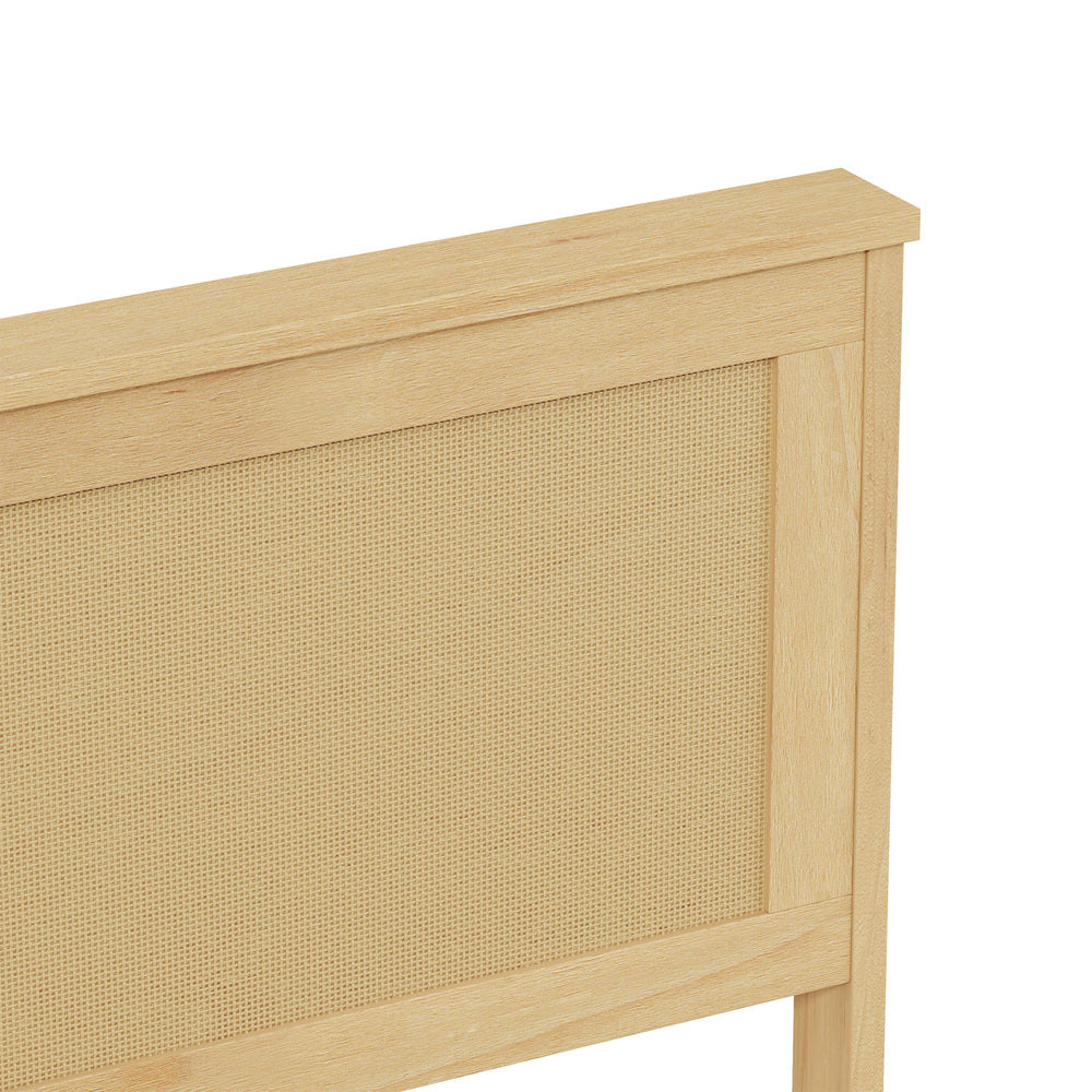 Double Wooden Bed Frame With Storage 199x145x94cm