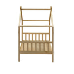 Bed Frame Wooden Kids Single Timber House Beds