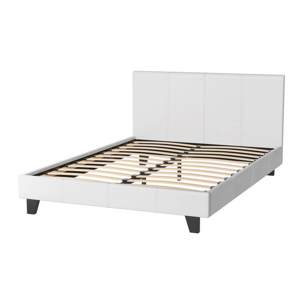 Artiss Bed Frame Double Size White NEO