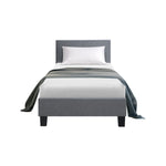 Bed Frame King Single Size Grey Neo