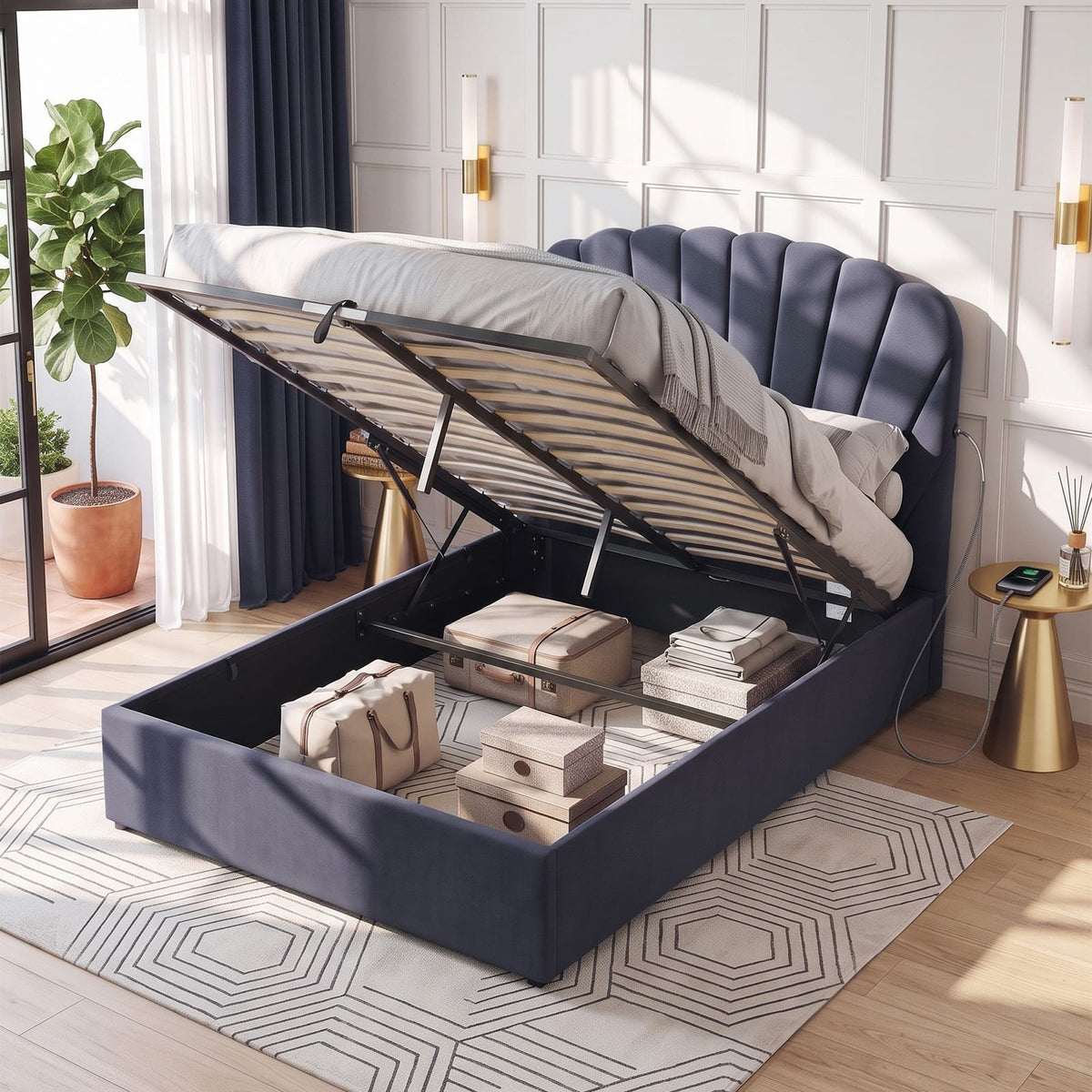 Double Bed Frame With Storage king