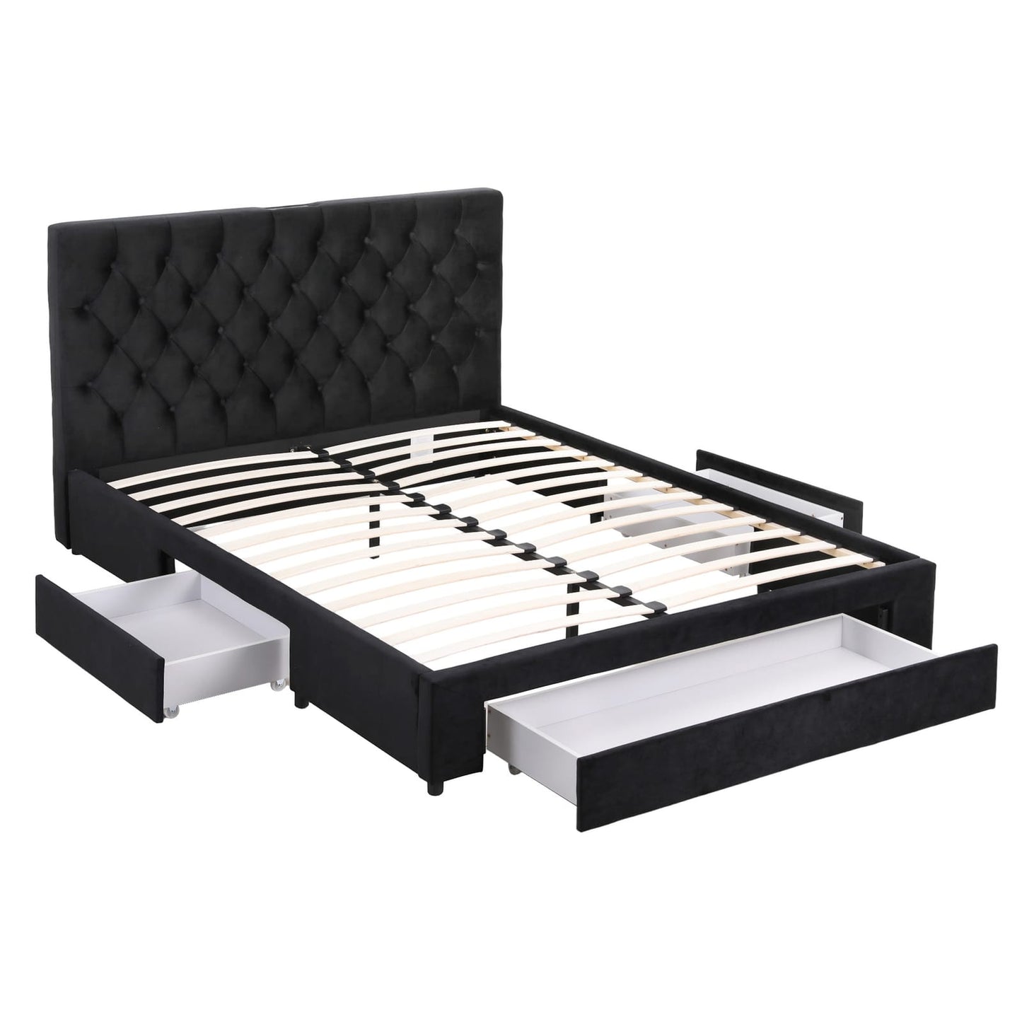 Queen Bed Frame Storage 2x3cm
