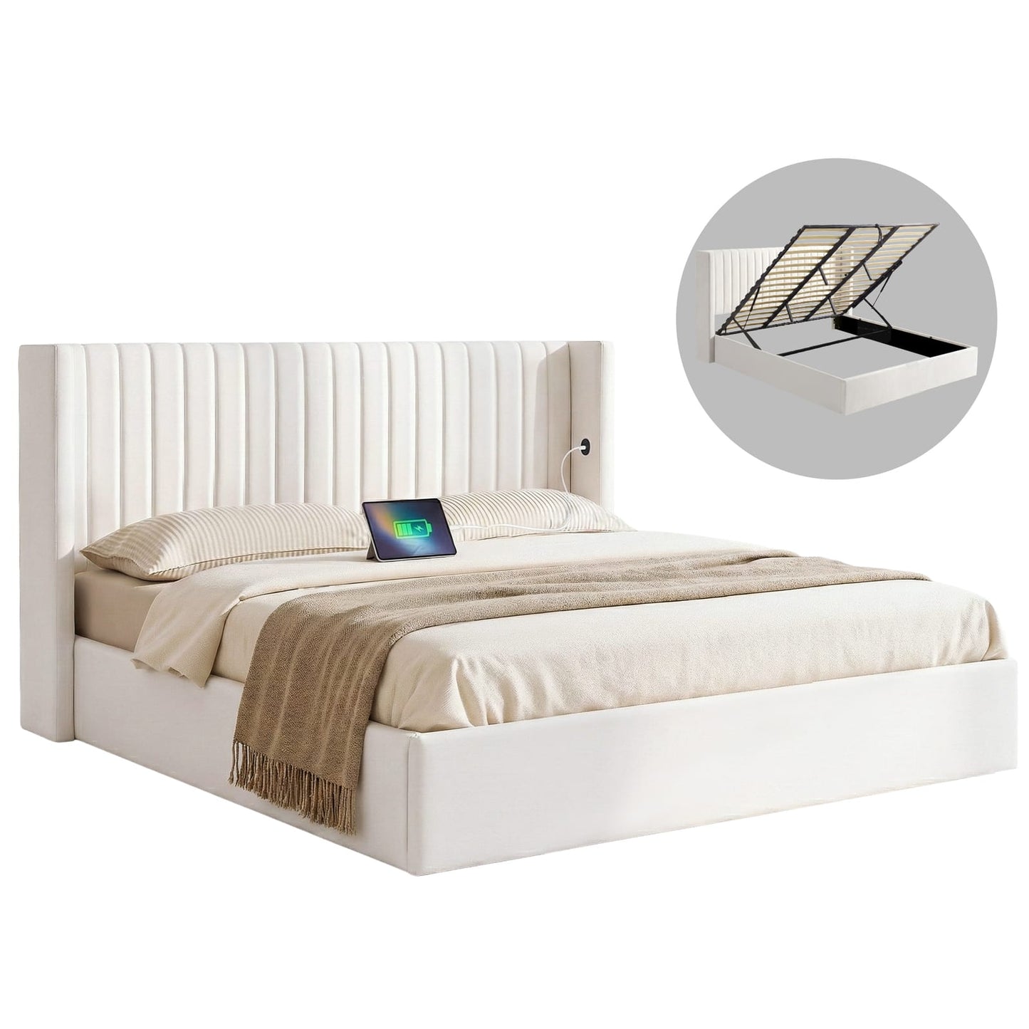 King Bed Frame With Storage