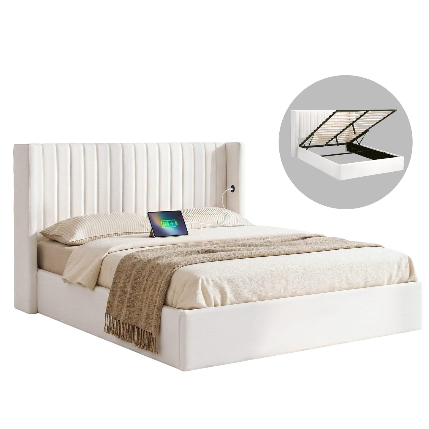 Queen Bed Frame Storage