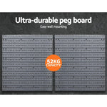 44 Storage Bin Rack Wall Mounted Peg Board