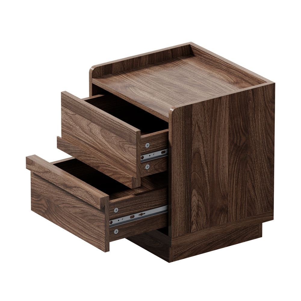 Walnut bedside table 40x35x47cm, view 10