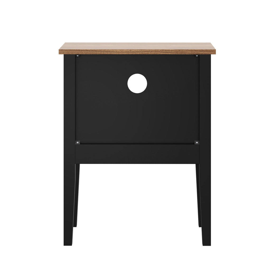 Black bedside table 48x35x60cm, view 10