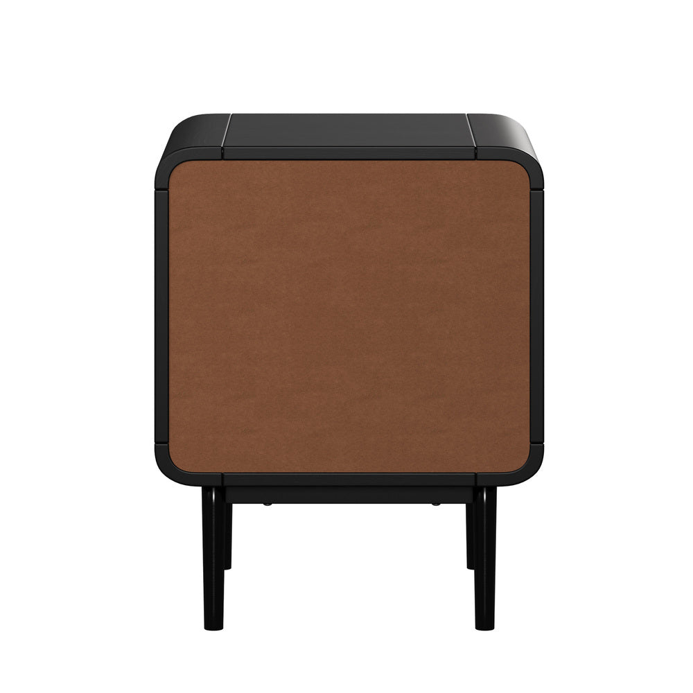 Bedside Table 1 Drawer Black 40x36.5x50cm