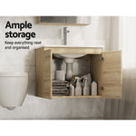 Vanity Unit 600Mm With Basin Oak