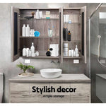 Bathroom Mirror Cabinet 900X720Mm Oak