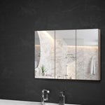 Bathroom Mirror Cabinet 900X720Mm Oak