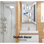 Bathroom Mirror Cabinet 450X720Mm White