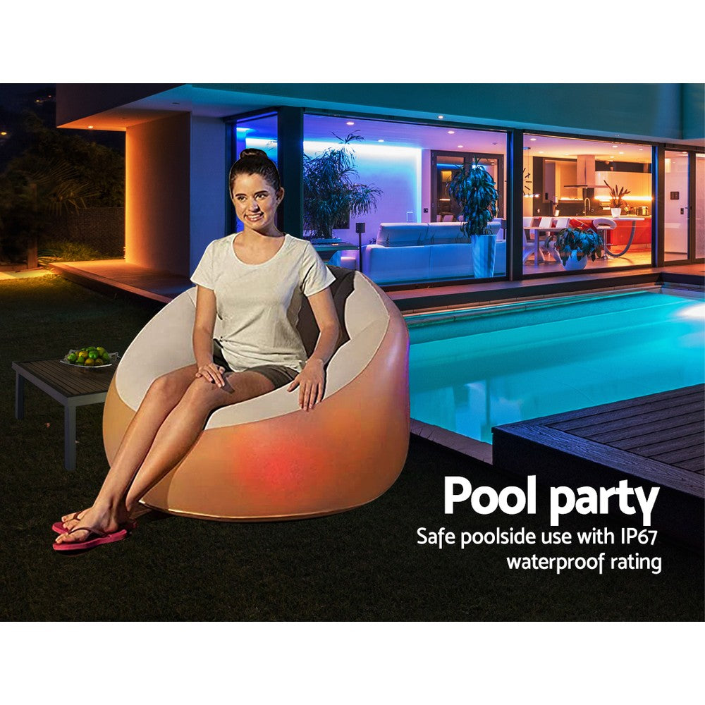 Led Light Inflatable Air Chair Sofa Lounge