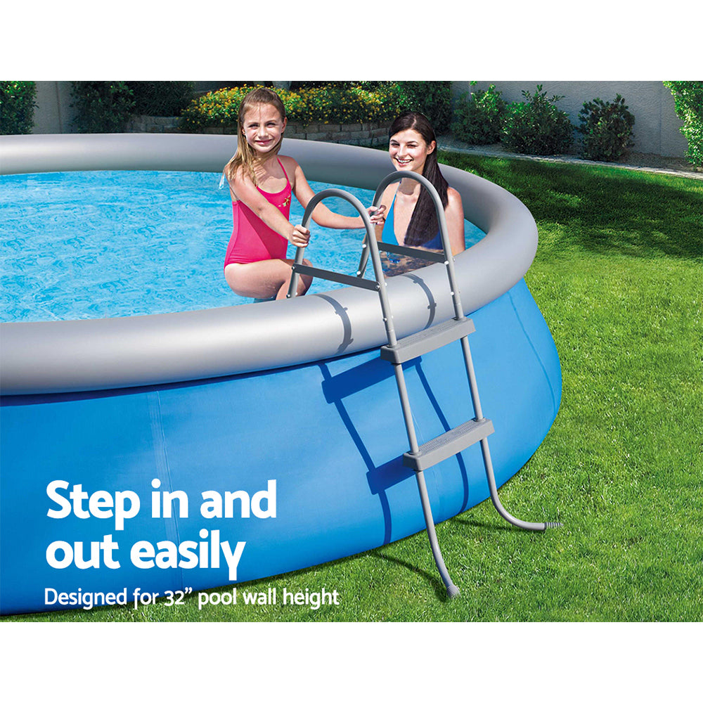 Above Ground Pool Ladder 84Cm 2-Step Removable Steps