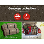 Self Inflating Mattress Camping Mat Air Bed Double Set Coffee