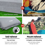 Self Inflating Mattress Camping Mat Air Bed Single Grey