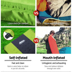 Self Inflating Mattress Camping Mat Air Bed Pad Double Green